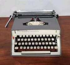 MONARCH By REMINGTON Typewriter  1960's  NO CASE  Gray  Made in Holland VINTAGE picture