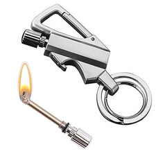 Permanent Match Infinity Lighter w/ Multitool Keychain 2 in 1 Lighter Pipe Metal picture