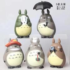 5pcs Miyazaki Hayao My Neighbor Totoro with Umbrella Pvc Figure Collectible New picture