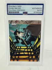 Frank Miller comic artist Star Wars Galaxy Signed Trading Card Slabbed PSA/DNA picture