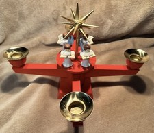 Vintage Albin Preissler German Advent Angel Candle Holder Christmas Decor Retro picture