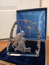 1981 The Fostoria Nativity Crystal 