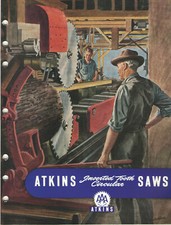 VTG 1953 ATKINS SAW INDUSTRIAL CATALOGS 8 SECTIONS FILES/BAND/CIRCULAR/TOOLS picture
