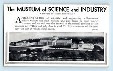 Vintage Original Th MUSEUM of SCIENCE & INDUSTRY by Julius Rosenwald Postcard C4 picture