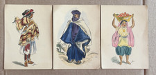 c1946 Casablanca, French Morocco Artist JHA Vintage Postcards Lot of 3 picture