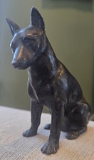 Vintage Cast Metal Dog Figure Hollow 4