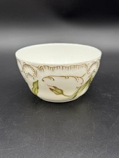 Vintage French Limoges Porcelain Small Floral Gold Accent Bowl 5