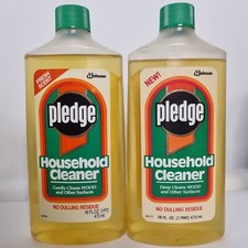 Lot 2 VTG 1990s PLEDGE HOUSHOLD CLEANER Soap RETRO PROP HTF Deadstock FULL NOS  picture