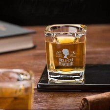 HELL-CAT MAGGIE Whiskey Shot Glass picture