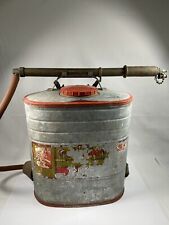 Vintage Firefighter Smith Indian Fire Pump Bucket Utica, NY 1963-1965 Backpack picture