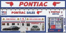 PONTIAC DEALER DEALERSHIP SALES SERVICE SCENE WALL MURAL SIGN BANNER GARAGE ART picture