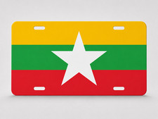 Country Flag Inspired 6x12 Aluminum License Plate Pick Your Country Novelty picture