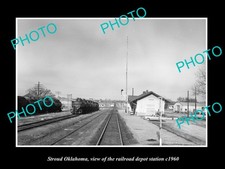 Stroud Oklahoma The Railroad Depot Station c1960 Old Large Historic Photo picture