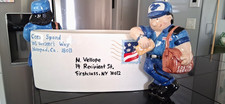 Large Lotus 1998 Ceramic Slot Letter Holder Postal Service picture