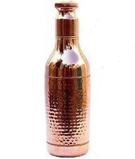 100% Pure Copper Water Bottle 1.5 Liter Ayurvedic Health Benefits Unique Design picture