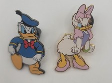 Rare Disneyland Resort Exclusive Donald Duck(Grumpy Walking) &Daisy (Angry) Pins picture