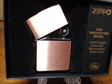 2022 SOLID COPPER ZIPPO LIGHTER MINT IN BOX picture