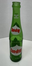 Vintage ACL Glass Soda Bottle Sun Drop Evanston Illinois 9 Ounce picture