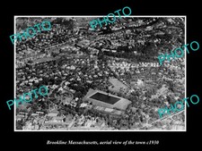 Brookline Massachusetts Aerial View Of The Town c1930 Old Large Historic Photo picture