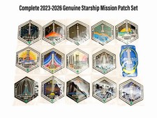 Authentic SpaceX Starship Complete 2023-26 Mission Patch Set Launch Day Issued picture