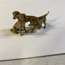 antique cold painted vienna bronze Hunting Dog Group  picture