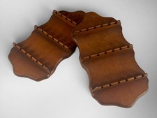 Vintage Three Mountaineers Spoon Racks Pair Asheville NC Olde Pine Tags picture