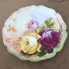 Very Rare 10” Vienna Hand Painted China Plate picture