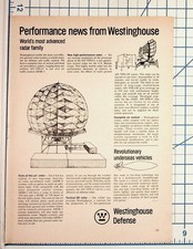 1976 Westinghouse Defense Radar Military FAA Systems Magazine Advertisement picture
