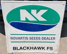 NORTHRUP KING SEEDS Large Metal Sign Farm Agriculture Advertising Blackhawk FS picture