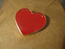 #P026 Red Heart  Enamel Brooch Pin Love Valentine picture