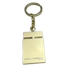 Dolce & Gabbana The One Gold Tone Metal Perfume Bottle Keychain Split Ring picture