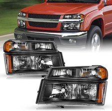 4Pcs Headlight Assembly Set Replacement for 2004-2012 Chevy Colorado/Gmc Canyon, picture