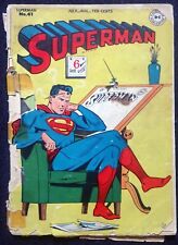 Superman #41 VERY RARE 1946 Complete and Unrestored picture