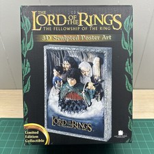 New Lord Of The Rings 3D Sculpted Poster Art 10.75x8.25” Fellowship Of The Ring picture