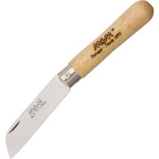 MAM Small Brown Beechwood Folding Stainless Sheepsfoot Pocket Knife 2B picture