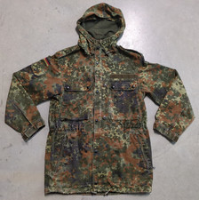 Vintage 1993 German Military Bundeswehr Flecktarn Camo Fishtail Parka 43