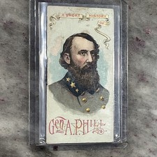1888 N78 Histories Of Generals A.P. Hill Confederate Tobacco Card Look picture