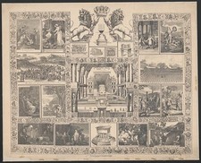Photo:Alexandria Egypt 1800s First Synagogue Engraving Panorama Sheet picture