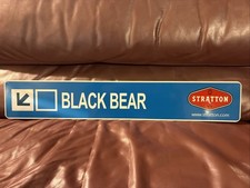 Stratton Mountain Vermont Black Bear Trail Sign Souvenir Ski Resort VT 24