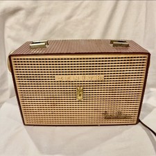 Vintage Zenith 1950s Portable Table Radio Santa Monica X405L Tan INCREDIBLY RARE picture