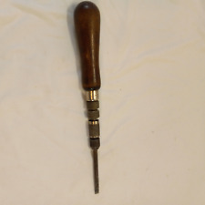 Goodell Bros Spiral Push Screwdriver - Greenfield Mass Pat. 1897 picture