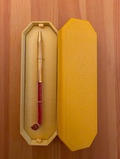 NEW 100% Authentic SWAROVSKI Gold Red Crystalline Ballpoint Pen picture