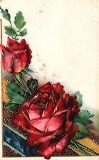 Vintage Postcard 1909 Greetings Card Rose Flower Friendship Souvenir picture