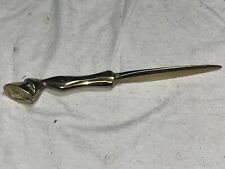 Beautiful Antique Solid Brass House Of Goebel  British England Letter Opener picture