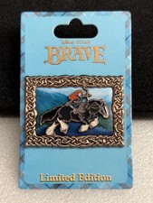 Disney DSF Pixar's Brave Princess Merida on Horse Angus LE 300 Portrait Pin picture