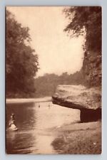Parke County IN-Indiana, The Bathing Pool, Antique, Vintage Souvenir Postcard picture