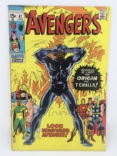 Avengers #87 Marvel 1971 Origin of Black Panther T'Challa John Buscema Key picture