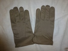Gray Dress Gloves Military Nylon Parade Band Waiter Formal Sz 12 New picture