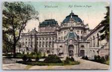 Antique Germany Postcard WIESBADEN Kgl Theater M Foyer 1907 picture