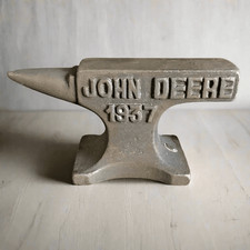 John Deere 1937 Cast Iron Anvil Paperweight picture